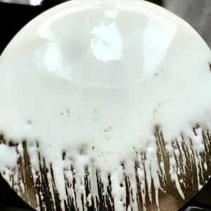 Unique and Modern white enamel earring s